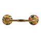 Red Flower Ceramic Bridge Handle
